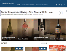 Tablet Screenshot of chilean-wine.com